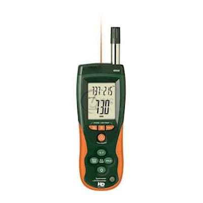 Heavy-Duty Thermohygrometer with Infrared Thermometer
