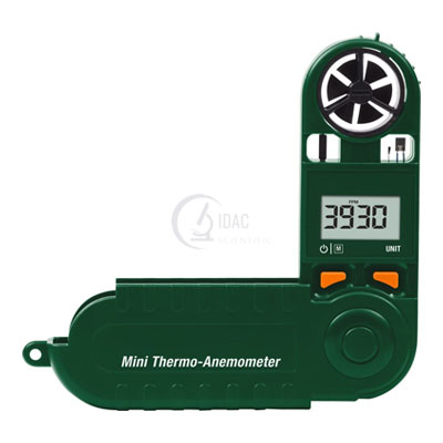 Mini Thermo-Anemometer with Built-in Compass