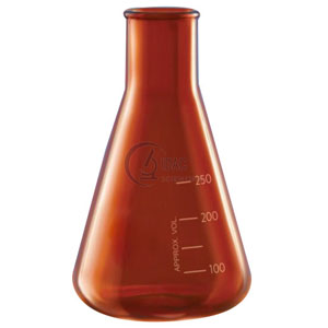 Conical Flask, Amber