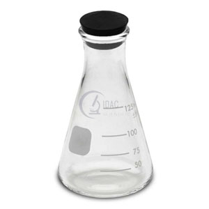 Conical Flask with Rubber Stopper