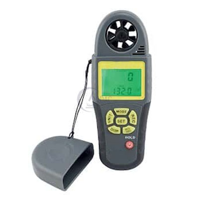9-Parameter Mini Anemometer with Compass and Memory