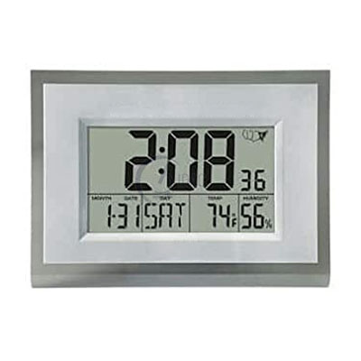 Large Digital Clock with Humidity and Temperature