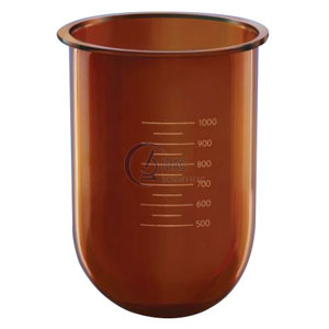 Flasks-L Amber, Without Side Cut for Dissolution Apparatus